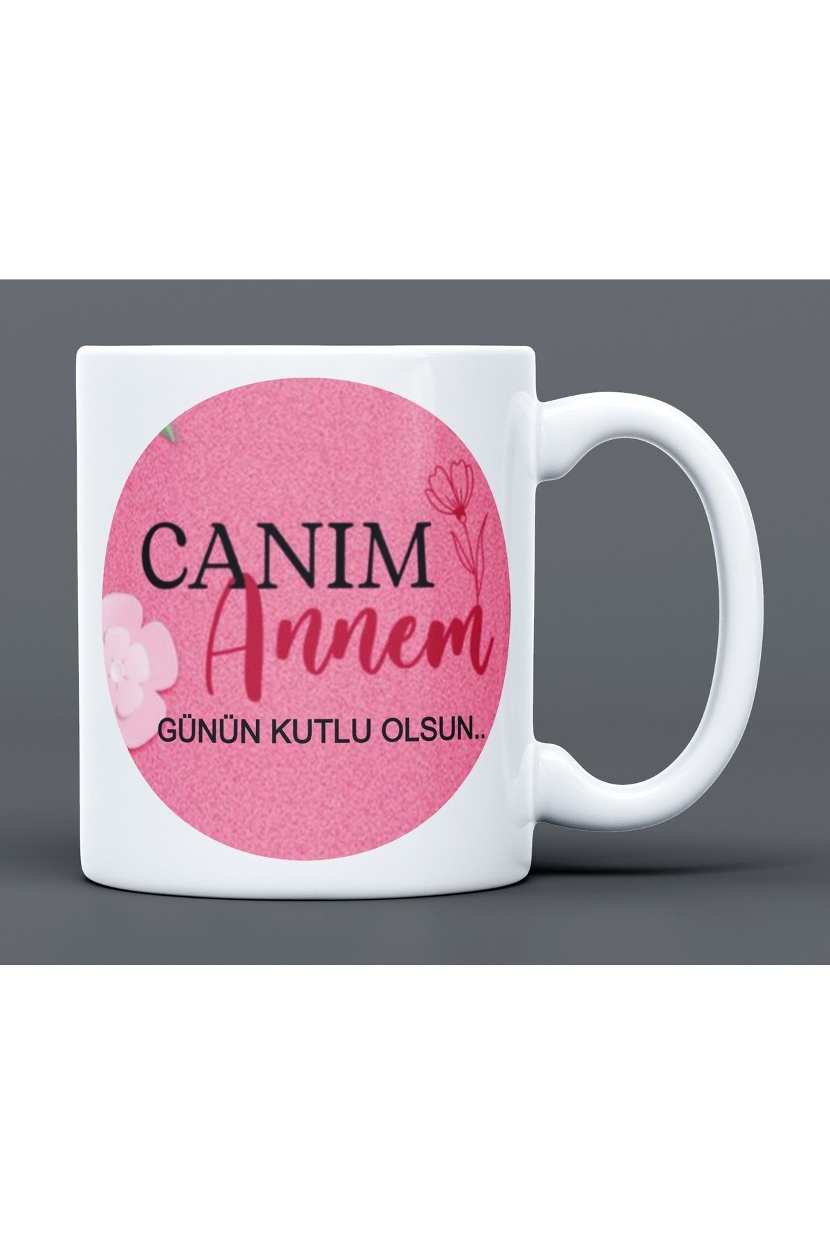 Anneler Günü Hediye Büyük Boy Porselen Kupa Bardak