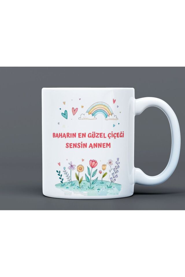 Anneler Günü Hediye Büyük Boy Porselen Kupa Bardak