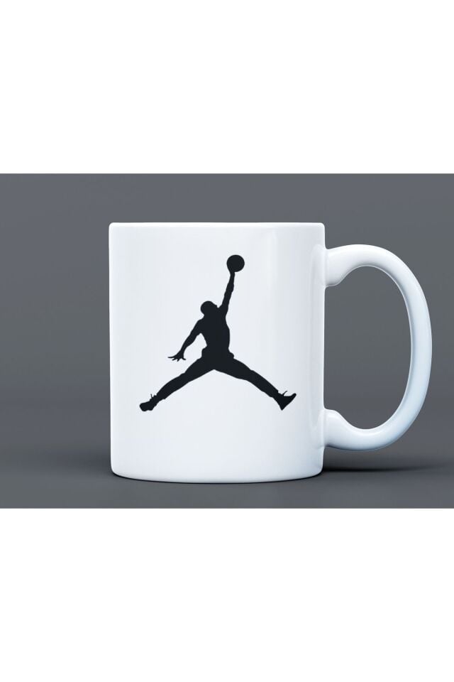 Basketbol Spor Desenli Hediyelik Büyük Boy Porselen Kupa Bardak