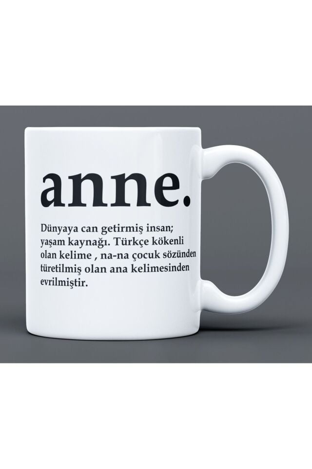 Anneler Günü Hediye Büyük Boy Porselen Kupa Bardak