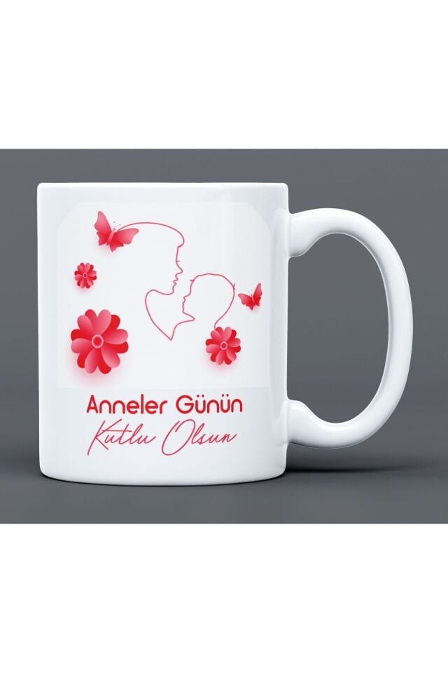 Anneler Günü Hediye Büyük Boy Porselen Kupa Bardak