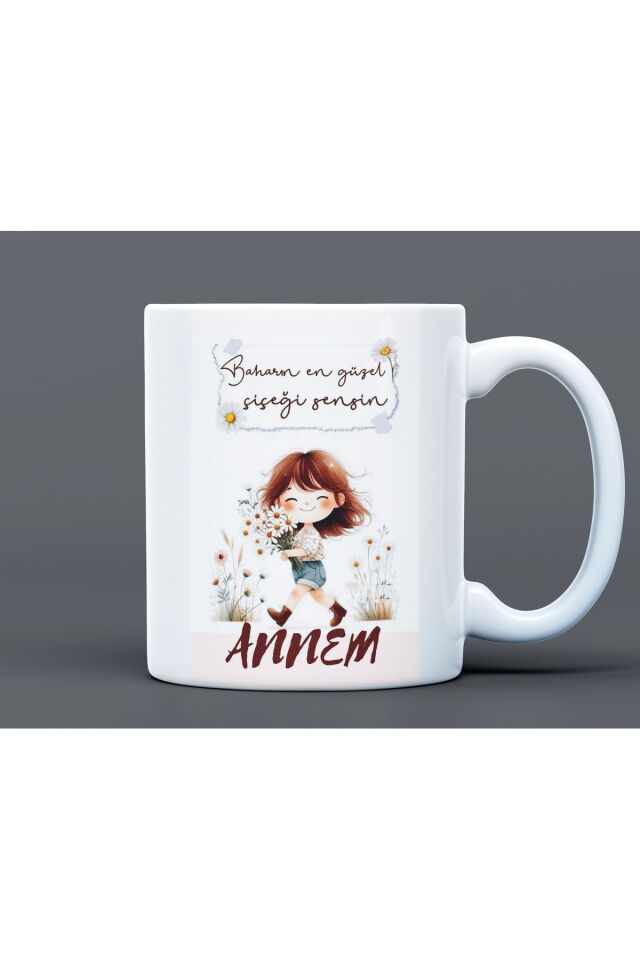 Anneler Günü Hediye Büyük Boy Porselen Kupa Bardak