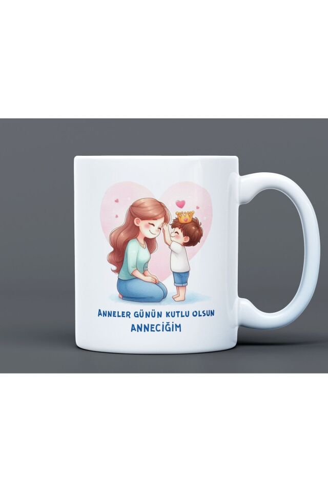 Anneler Günü Hediye Büyük Boy Porselen Kupa Bardak